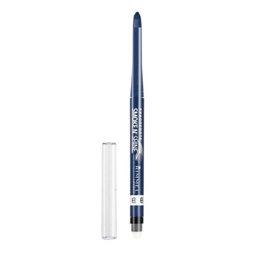 NEW Rimmel Exaggerate Smoke N Shine Eyeliner, 004 Blue Steel